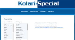 Desktop Screenshot of kolari-special.fi